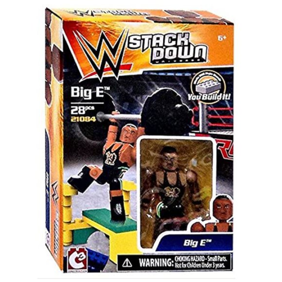 Wwe Toys Nib Wwe Stackdown Big E You Build It 28 Piece Lego Set Poshmark